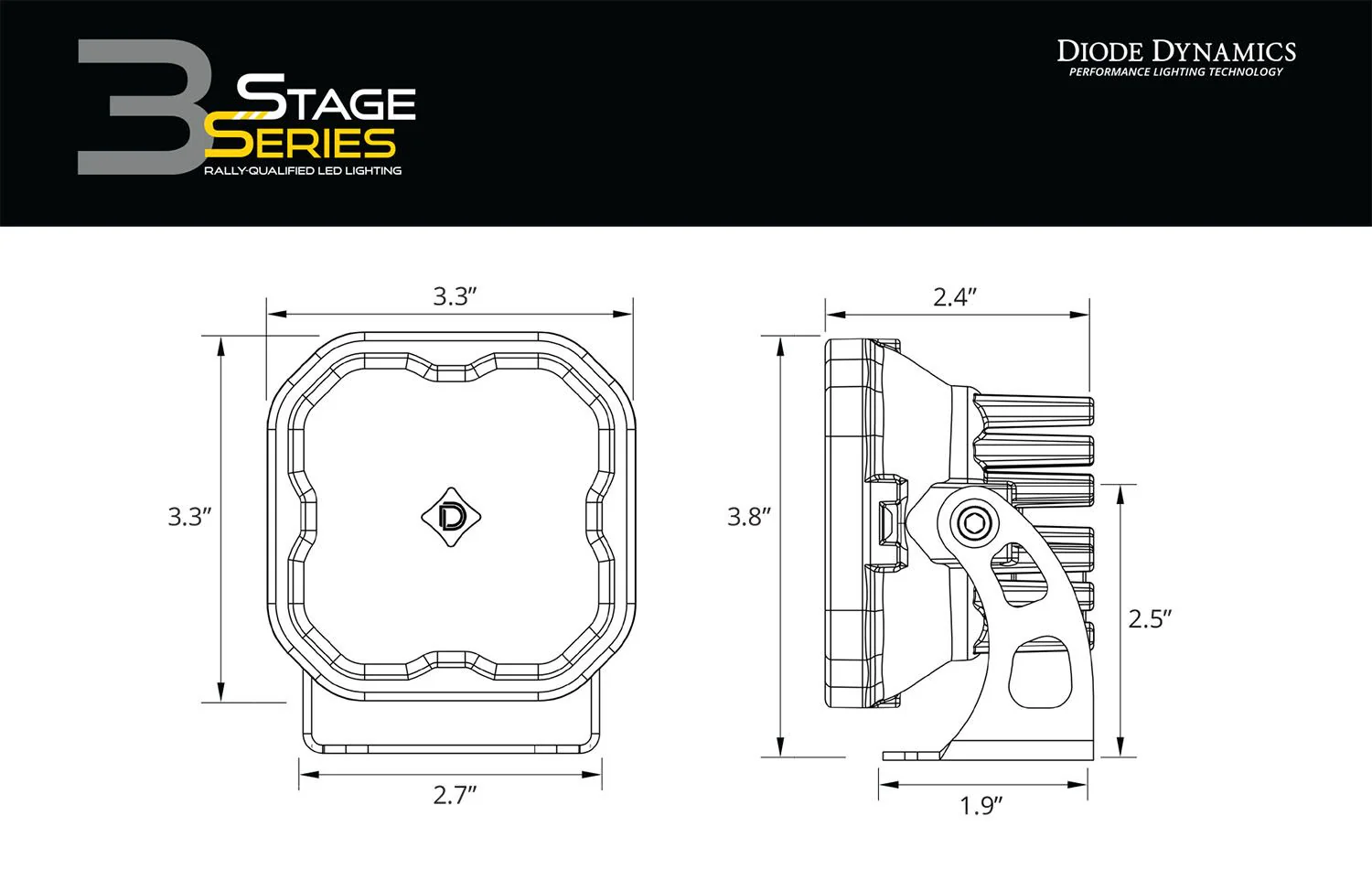 SS3 Pod - Pro - Square - Yellow - Single - Image 9