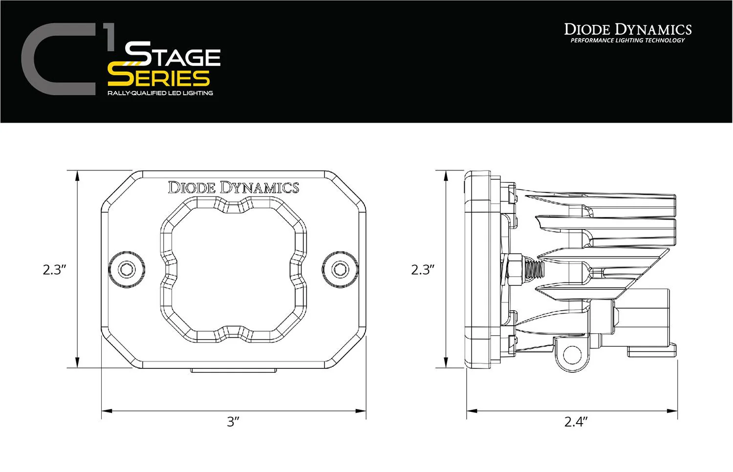SSC1 Pod - Sport - Yellow - Flush - Pair - Image 7